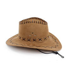 12 Colors Retro Western Cowboy Bucket Brim Hat Cap Men Women Unisex Sunscreen Knight Hats With Rope PY1