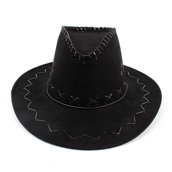 12 Colors Retro Western Cowboy Bucket Brim Hat Cap Men Women Unisex Sunscreen Knight Hats With Rope PY1