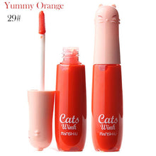 12 Colors Women's Charm Make Up Lip Gloss Cartoon Cat Lid Liquid Lip Tint Cosmetics