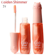 12 Colors Women's Charm Make Up Lip Gloss Cartoon Cat Lid Liquid Lip Tint Cosmetics