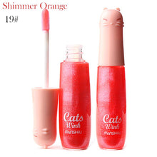 12 Colors Women's Charm Make Up Lip Gloss Cartoon Cat Lid Liquid Lip Tint Cosmetics