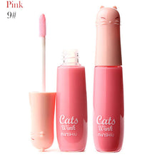 12 Colors Women's Charm Make Up Lip Gloss Cartoon Cat Lid Liquid Lip Tint Cosmetics