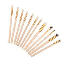 12 Pieces/set Pro Beauty Makeup Brushes Set Foundation Powder Eyeshadow Eyeliner Lip Blush Make Up Tools Pincel Maquiagem