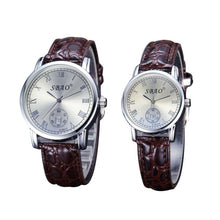 12 Styles BrandCouple Lovers Watch Auto Date Calendar Quartz Movement Leather Strap Wristwatches Relogio Masculino