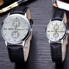 12 Styles BrandCouple Lovers Watch Auto Date Calendar Quartz Movement Leather Strap Wristwatches Relogio Masculino
