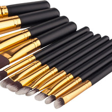12pcss Black Wood Blending Makeup Brush Set Professional Cosmetic Brush Kit Make Up Brushes Tools Beauty pincel Maquiagem
