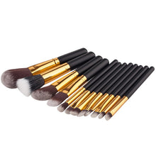 12pcss Black Wood Blending Makeup Brush Set Professional Cosmetic Brush Kit Make Up Brushes Tools Beauty pincel Maquiagem