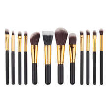 12pcss Black Wood Blending Makeup Brush Set Professional Cosmetic Brush Kit Make Up Brushes Tools Beauty pincel Maquiagem