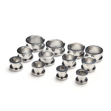 12Pcs Surgical Stainless Steel Screw-Fix Flesh Tunnels Ear Plugs 316L Ear Expanders
