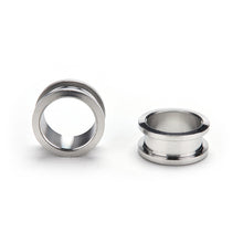 12Pcs Surgical Stainless Steel Screw-Fix Flesh Tunnels Ear Plugs 316L Ear Expanders