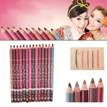 12pcsulti-color Party Queen Lip Liner Pencil Functional Eyebrow Eye Lip Makeup Waterproof Colorful Cosmetic Pen PY7
