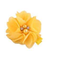 14 Candy Colors Headwear 2PC Cute Chiffon Flower Hair Clips Baby Girl Hairpins Children Kids Hair Wear