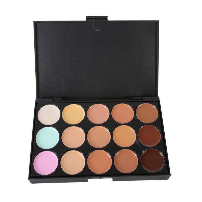 15 Colors Professional Maquiagem Salon Concealer Palette Makeup Party Contour Palette Face Cream Women Makeup Palette PE3