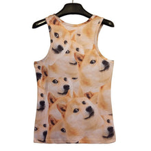 15 Styles New Men 3D Animals Pharaoh Print T-shirt Tee Blouse Tops Leasure Waistcoat Vest Size M L XL