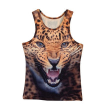 15 Styles New Men 3D Animals Pharaoh Print T-shirt Tee Blouse Tops Leasure Waistcoat Vest Size M L XL