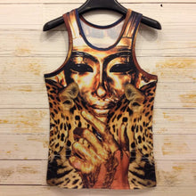 15 Styles New Men 3D Animals Pharaoh Print T-shirt Tee Blouse Tops Leasure Waistcoat Vest Size M L XL