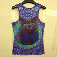15 Styles New Men 3D Animals Pharaoh Print T-shirt Tee Blouse Tops Leasure Waistcoat Vest Size M L XL
