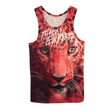 15 Styles New Men 3D Animals Pharaoh Print T-shirt Tee Blouse Tops Leasure Waistcoat Vest Size M L XL