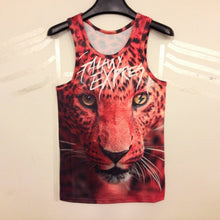15 Styles New Men 3D Animals Pharaoh Print T-shirt Tee Blouse Tops Leasure Waistcoat Vest Size M L XL