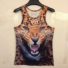 15 Styles New Men 3D Animals Pharaoh Print T-shirt Tee Blouse Tops Leasure Waistcoat Vest Size M L XL