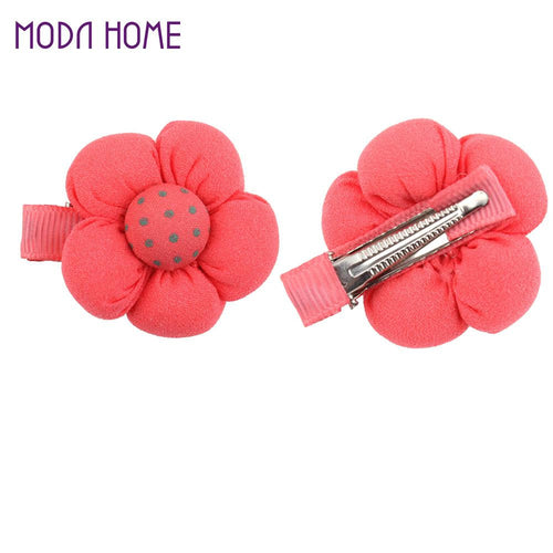 15Pcs Cute Sweet Lovely Flower Dot Pattern Hair Clip for Kids Baby Girls Toddlers and Infants