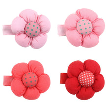 15Pcs Cute Sweet Lovely Flower Dot Pattern Hair Clip for Kids Baby Girls Toddlers and Infants