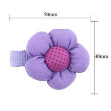 15Pcs Cute Sweet Lovely Flower Dot Pattern Hair Clip for Kids Baby Girls Toddlers and Infants