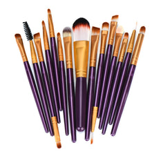 15pc Professional Makeup Cosmetic Brushes Set For Women Soft Foundation Eyeshadow Eyeliner Lip Brush Tool Accessories
