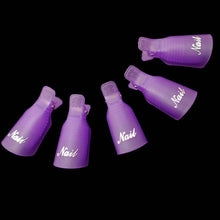 10pcss Remover Gel Polish Nail Art Soakers Remover Soak Off Cap Clip Tools UV Nail Degreaser Polish Wrap Tool Nails