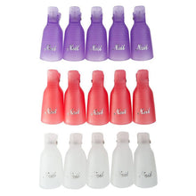 10pcss Remover Gel Polish Nail Art Soakers Remover Soak Off Cap Clip Tools UV Nail Degreaser Polish Wrap Tool Nails