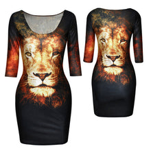 18 Colors Women Sexy Slim Dress Fit 3D Animal Print Space Galaxy Bodycon Mini Dresses