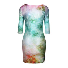 18 Colors Women Sexy Slim Dress Fit 3D Animal Print Space Galaxy Bodycon Mini Dresses