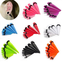 18Pcs Acrylic Ear Plug Taper Kit Gauges Ear Expander Stretcher Stretching Piercing Women Mens Body Jewelry