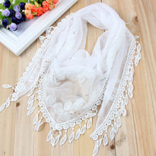 150*50CM7 Colors Tassel Scarf women Embroidered Flower Scarf Bib