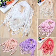 150*50CM7 Colors Tassel Scarf women Embroidered Flower Scarf Bib
