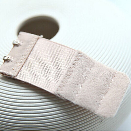 2 Rows 2 Hooks Bra Extenders Nylon Clasp Strap Women Bra Strap Extender 3 Colors