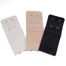 2 Rows 2 Hooks Bra Extenders Nylon Clasp Strap Women Bra Strap Extender 3 Colors