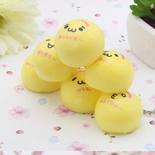 4cm Mini Panda Squishy Key Chains Cartoon Buns Bread Bag Cell Phone Straps
