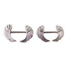 12G Surgical Steel Angle Wings Nipple Rings Barbell Body Piercing Jewelry for Women Men Nice Gifts