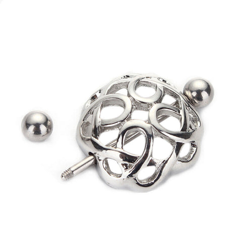 12g Surgical Steel Nipple Ring Piercing Shield Clip On Nest Ring Shape Women Body Jewelry