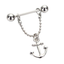 316L Surgical Steel Anchor Dangle Body Piercing Nipple Rings Piercing Shields Bar 14G for Women/Men Best Gift