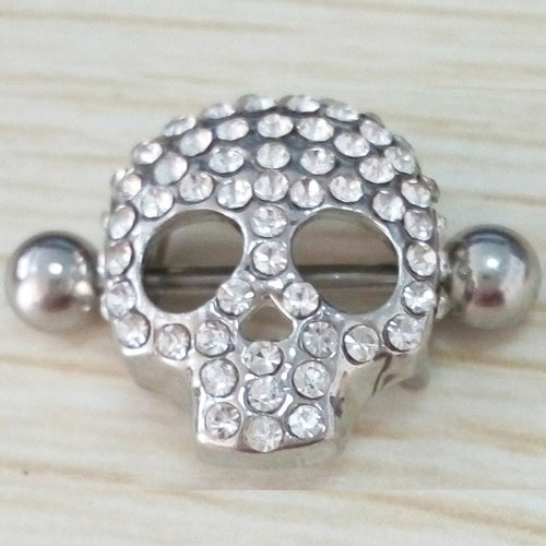 316L Surgical Steel Nipple Jewelry Skull Design Nipple Shield Nipple Ring Body Jewelry Nipple Piercing
