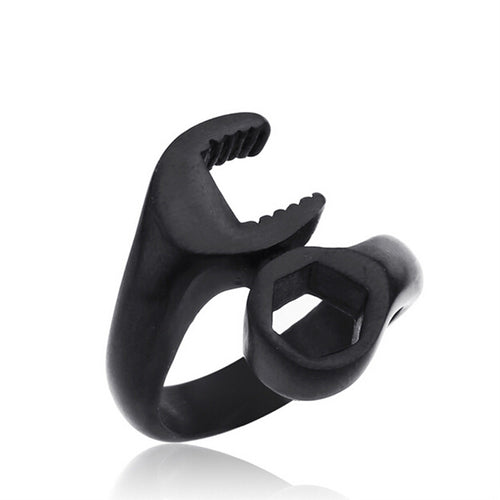 316L Titanium Stainless Steel Punk Biker Wrench Man Rings Jewelry Man Ring
