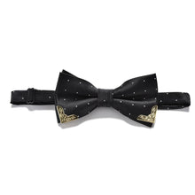 Boutique Metal Head Bow Ties For Groom Men Women Butterfly Solid Bowtie Classic Gravata Cravat
