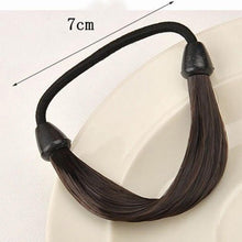 /2pcs Lady Women Braid/Straight Wig Elastic Headband Hair Band Rope Scrunchie Hairband Ponytail