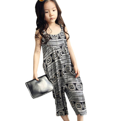 2-6Years Kids Baby Girls Jumpsuit Romper Ethnic Style Harem Pants New Clothes