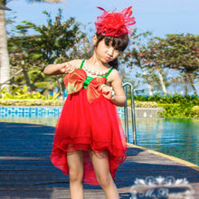2-7Y Baby Girl Kids Big Bow Princess Dresses Suspender Tulle Holiday Party Tutu Dress