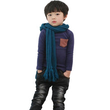 2-7Y Baby Kids Boys Girls Unisex Long Sleeve Clothes Crewneck Children T-shirts Pocket Decor Shirt Clothing PY1