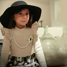 2-7Y Kids Baby Girls Flower Plaids Dress Ruffle Long Sleeve Princess One Piece Party Tutu Dresses PY