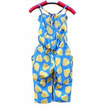 2-7Y Sweet ren Cozy one Piece Jumpsuit Strap Romper Heart Print Harem Trousers LY5